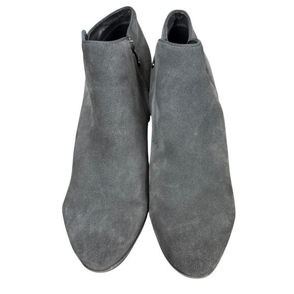 Blondo Villa Gray Suede Leather Ankle Boots Booties Shoes Waterproof sz 12 W - Picture 6 of 16